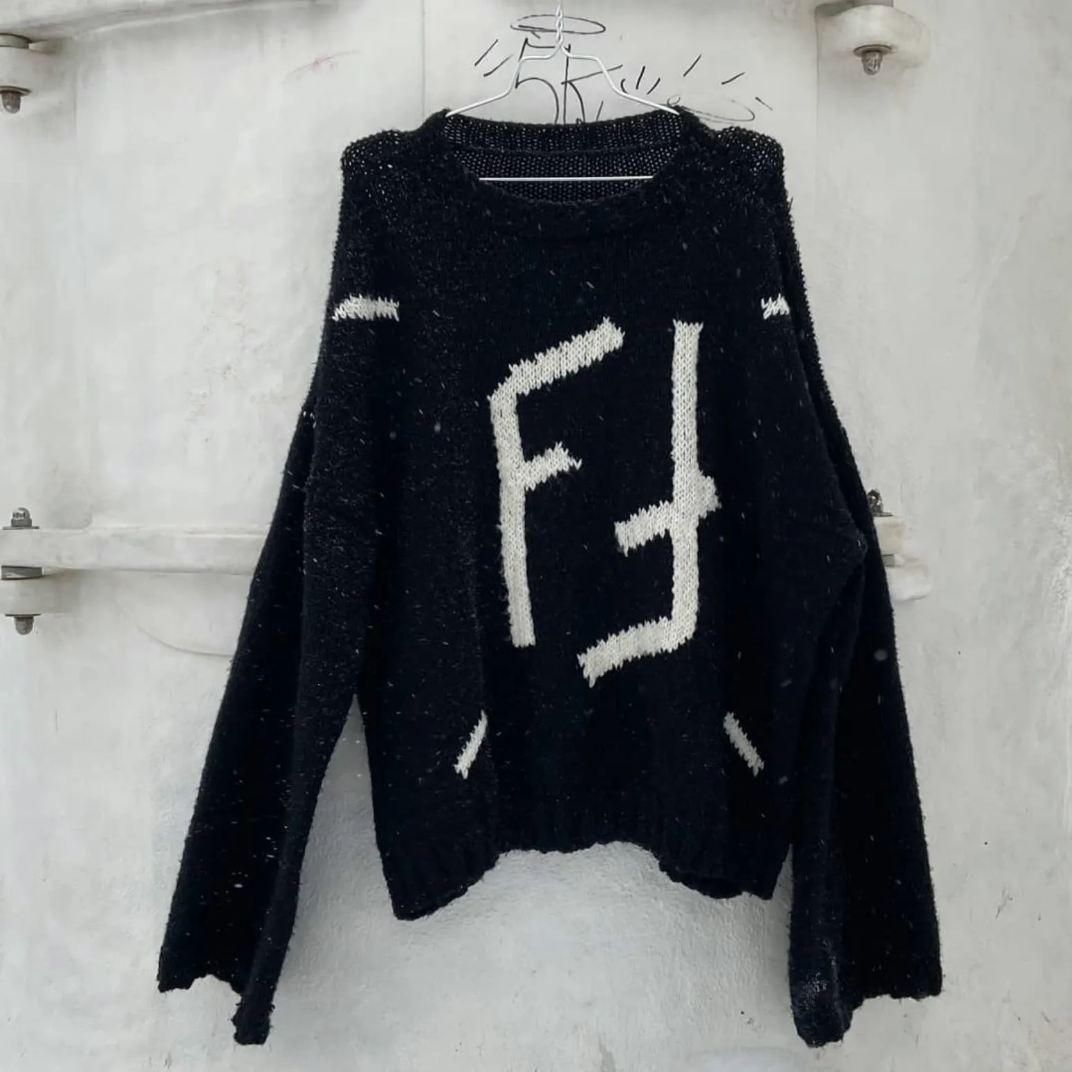 Hand-knitted sweater