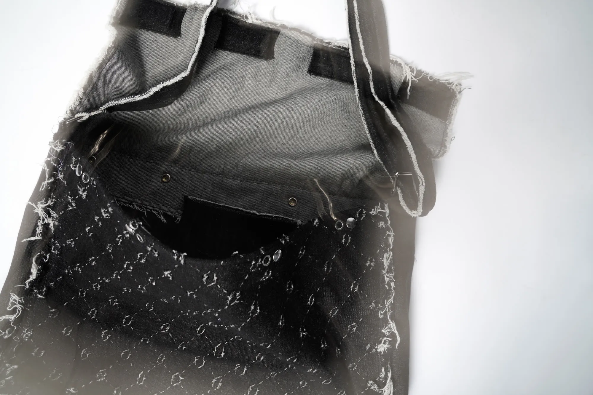 Monogram denim bag